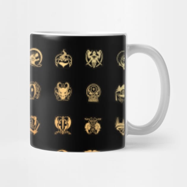 Skyrim Golden Pattern Large by katmargoli